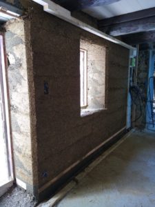 enduit terre paille décoffré