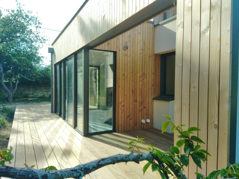 Terrasse maison ossature bois