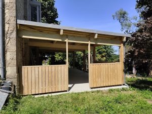 garde corps bois vertical