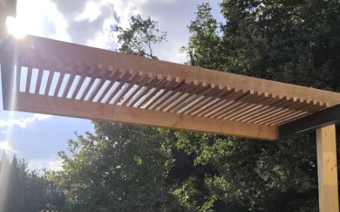 Pergola bois métal Kanopé